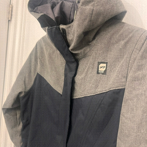 Orage young 14 xl equal small women ski jacket black and grey